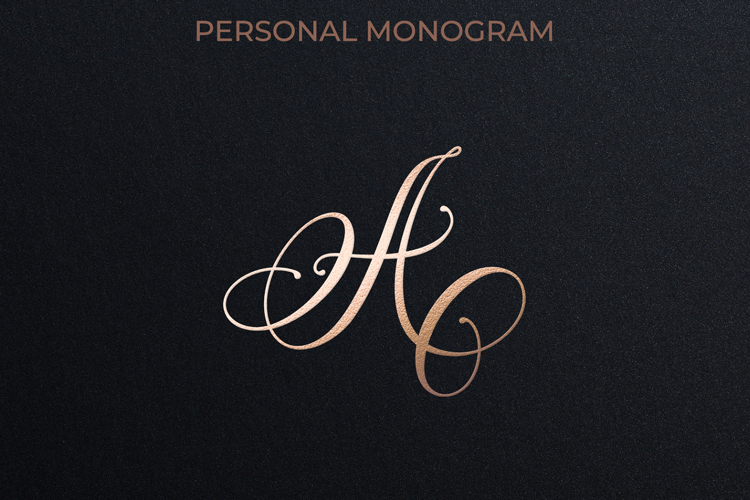 A Monogram Logo, Elegant Initial Monogram
