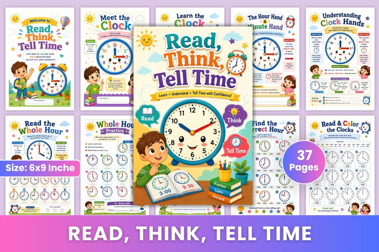 Read, Think, Tell Time example image 1