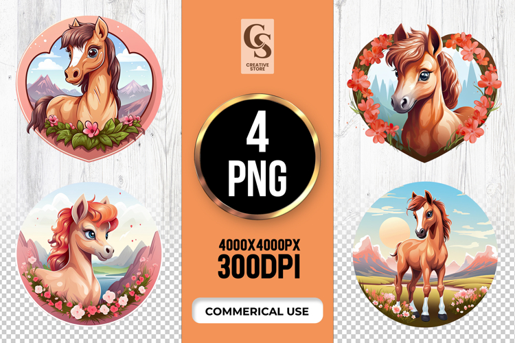 Cute Horse Clipart Image 10