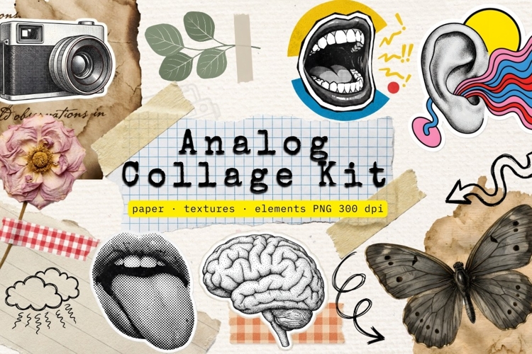 ANALOG COLLAGE KIT - Paper Scrapbook