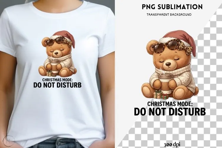 Funny Christmas animal quote png design for T-shirts