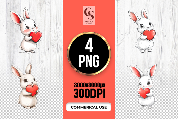 Cute Bunny Clipart Image 3