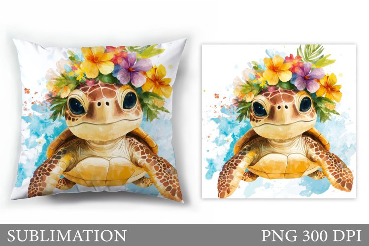 Cute Turtle Clipart Image 6