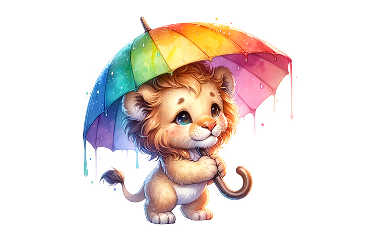 Cute Lion Clipart Image 15