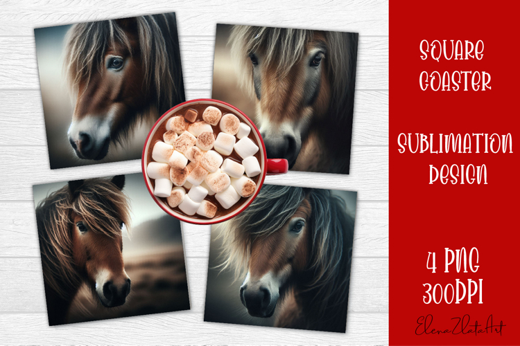 Cute hors Coaster Design, Hors Coaster Sublimation