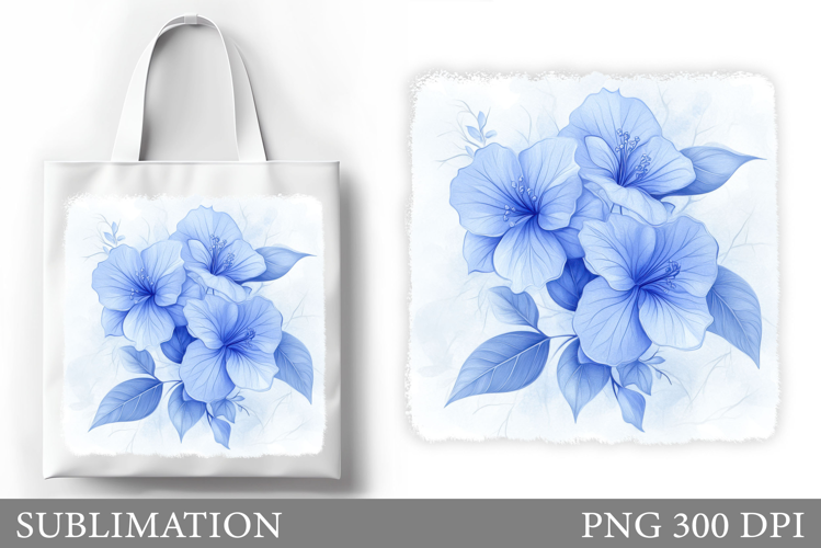 Flowers Tote Bag Design. Floral Tote Bag Sublimation