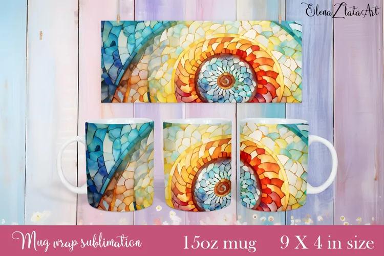 Flowers Mug Sublimation, Floral Design Mug