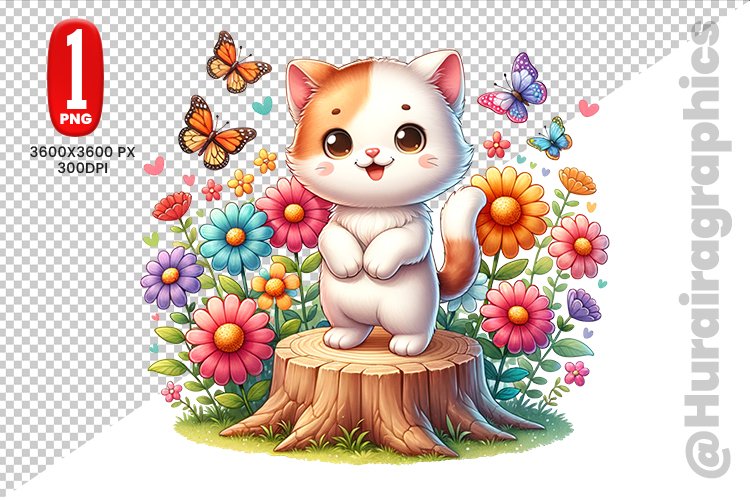 Cute Cat Clipart Image 20
