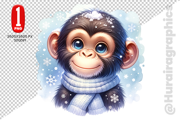 Cute Monkey Clipart Image 18