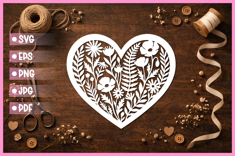 Heart Valentine Svg Image 14
