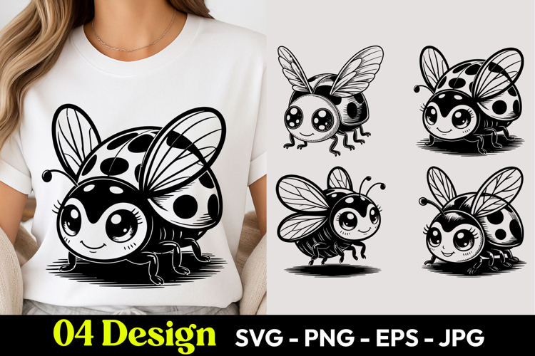 Cute Ladybug SVG PNG