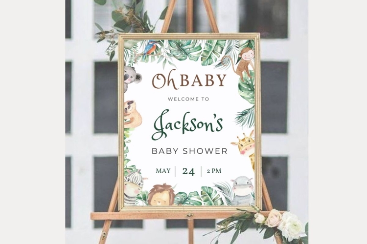 Baby Shower Welcome Template 47