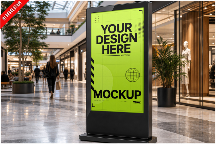 Mall Interior Screen Mockup example image 1