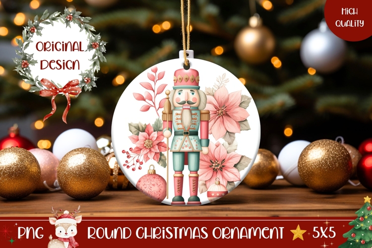 Christmas Nutcracker Ornament, Winter Ornament Design