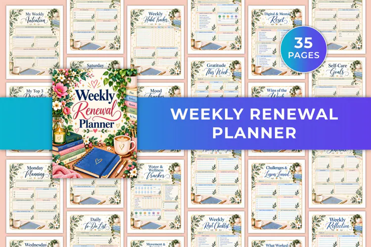 Weekly Renewal Planner Kdp interiors