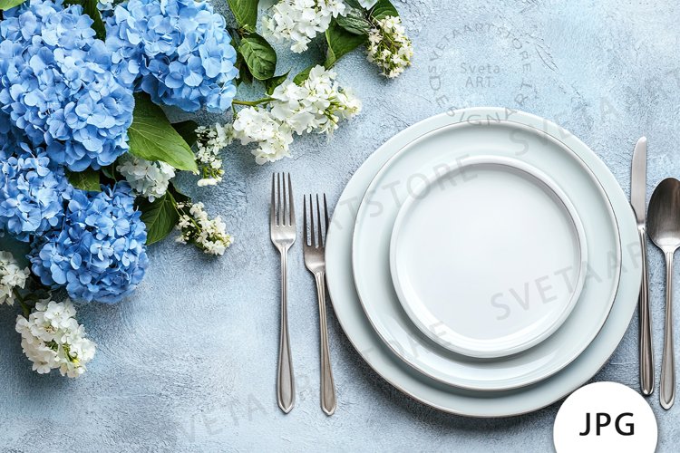 Blue Flowers Clipart Image 11