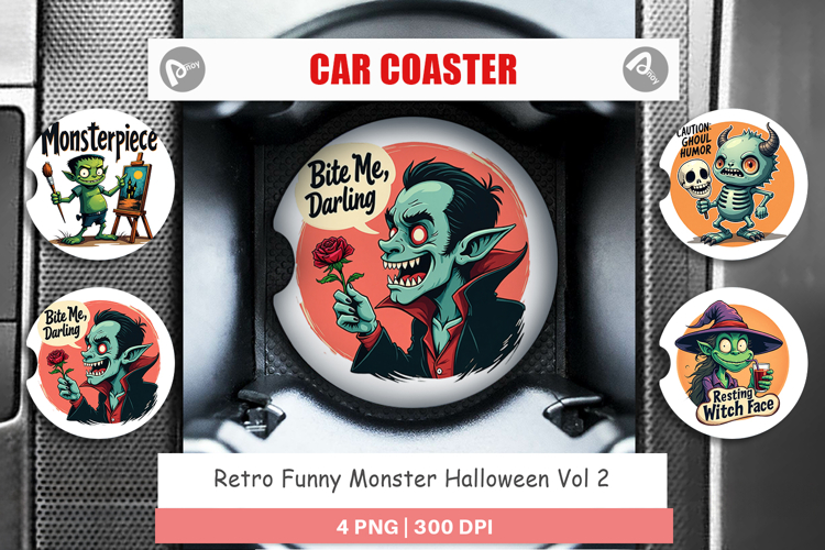 Car Coaster Sublimation Template  Image 2