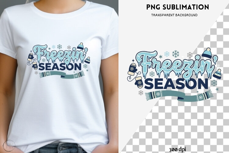 Winter phrases png design for T-shirts example image 1