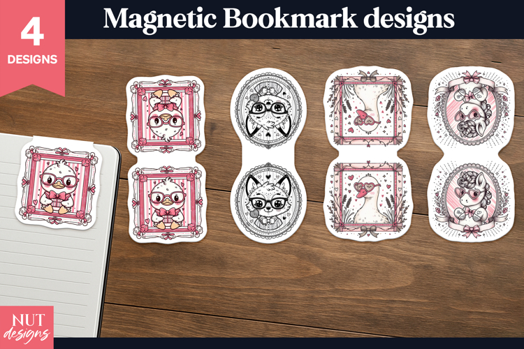 Magnetic Bookmark Coquette Valentine Magnetic Bookmark