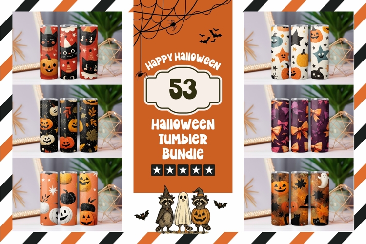 Halloween Tumbler Bundle, Magic Tumbler Sublimation Designs