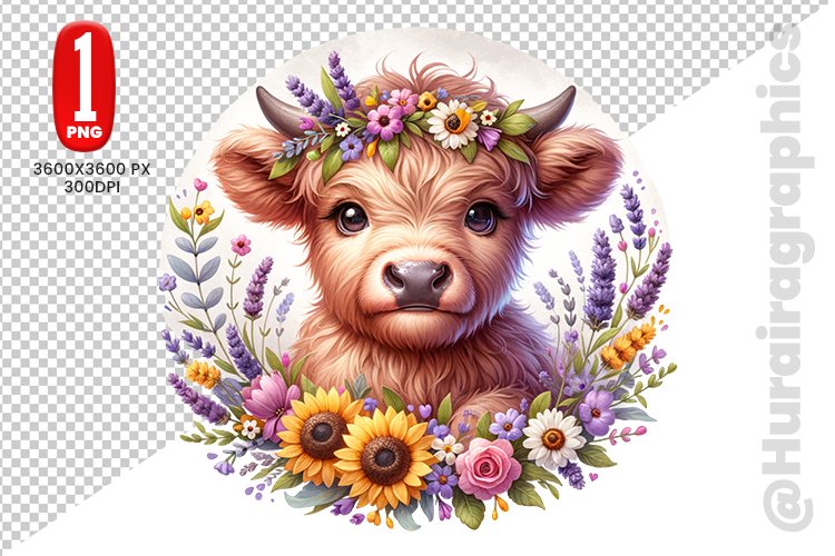 Cute Cow Clipart Image 7