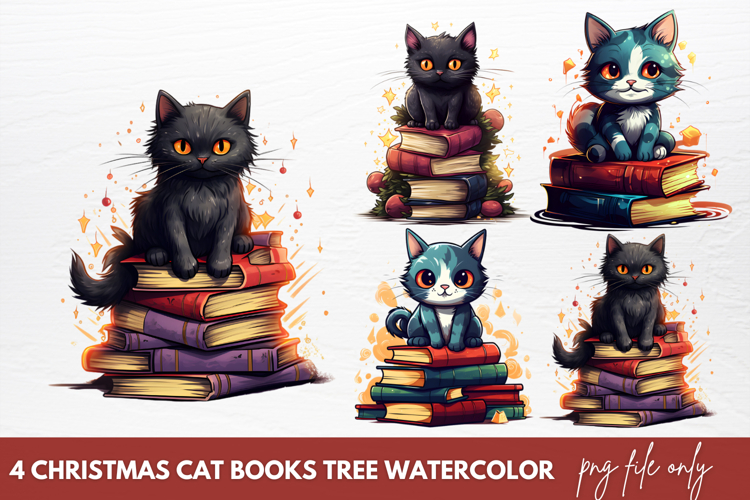 Watercolor Book Clipart Image 22