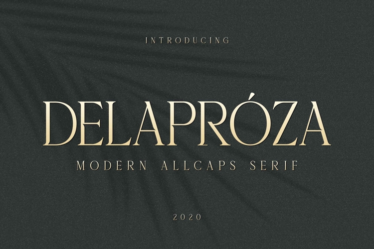 Delaproza - Modern Allcaps Serif