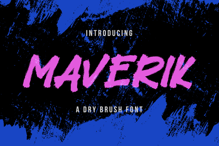 Maverik - Dry Brush Font