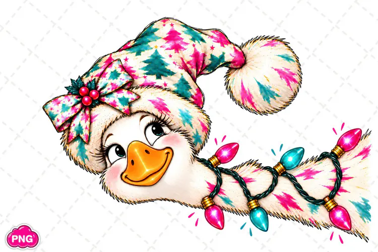 Funny Goose Christmas PNG, Christmas Sublimation PNG