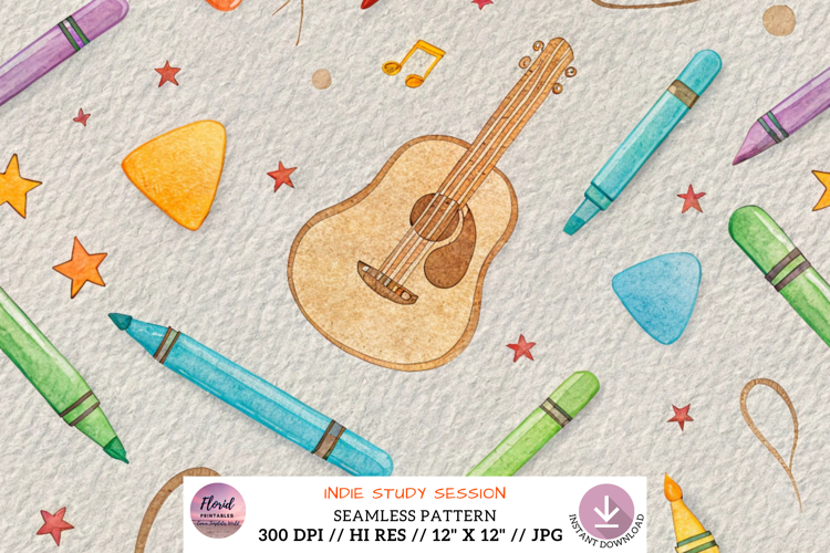 Indie Study Session Digital Paper