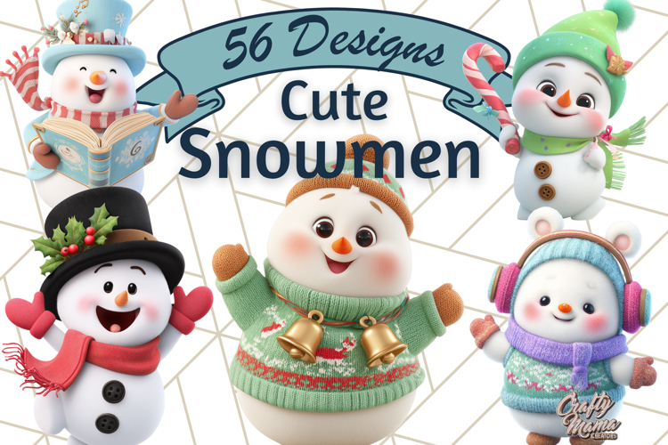 Cute Snowman Clipart Image 5
