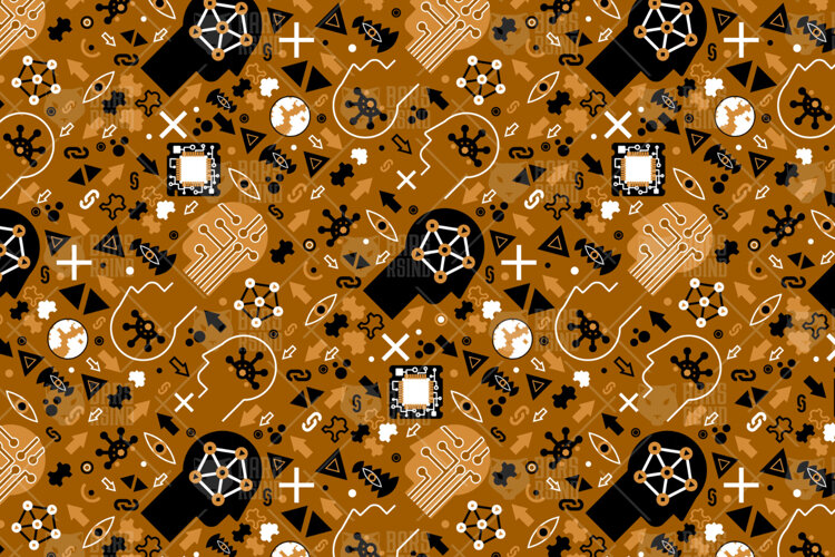 Flat Cartoon Ai Patterns example image 1