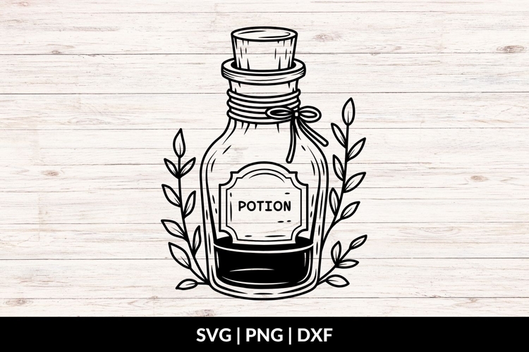 Hand Drawn Potion Jar SVG - Halloween SVG