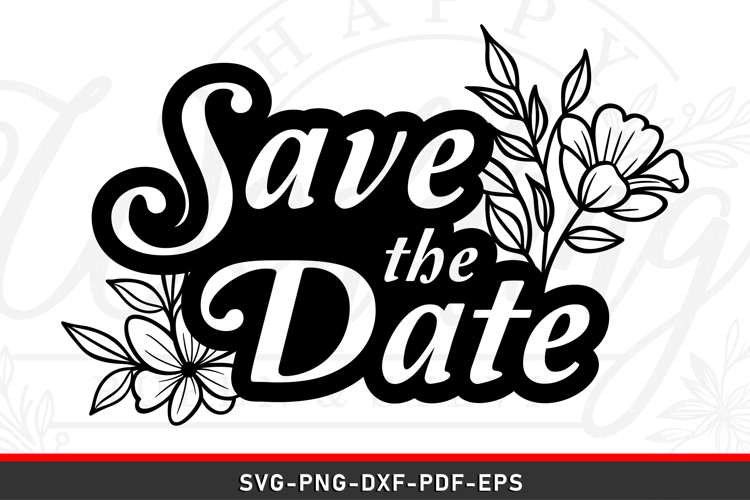 Save the date SVG