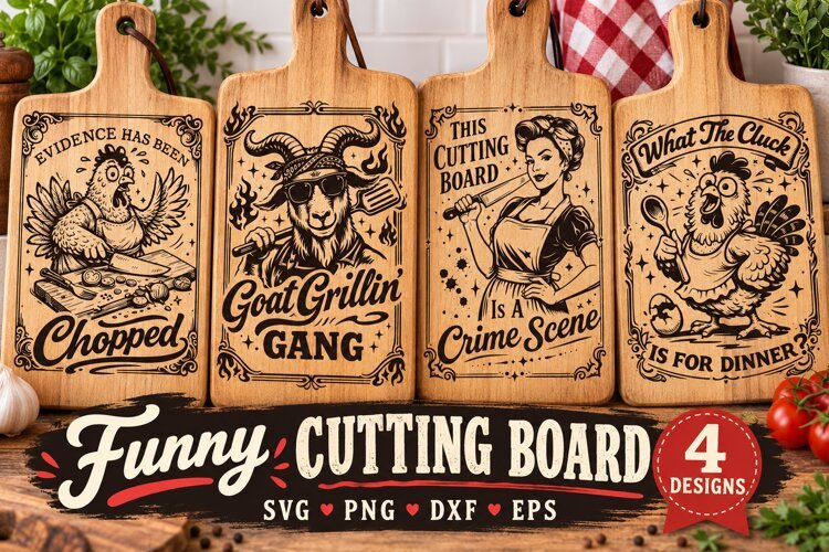 Funny Cutting Board SVG, Farmhouse Kitchen Humor example image 1