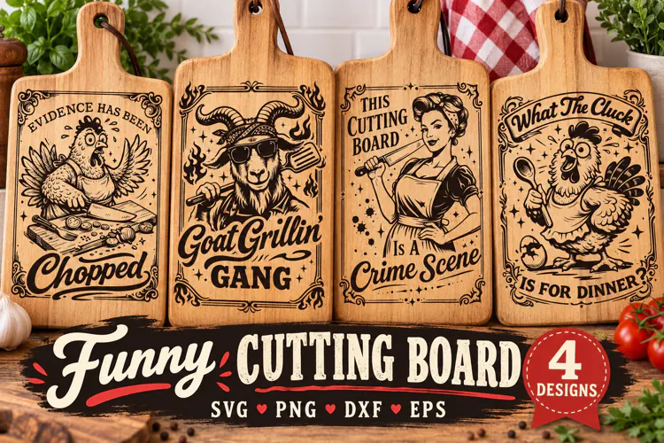 Funny Cutting Board SVG, Farmhouse Kitchen Humor