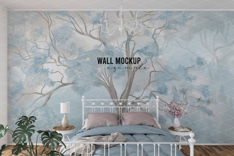 Wall mockup - Interior mockup - Wallpaper mockup