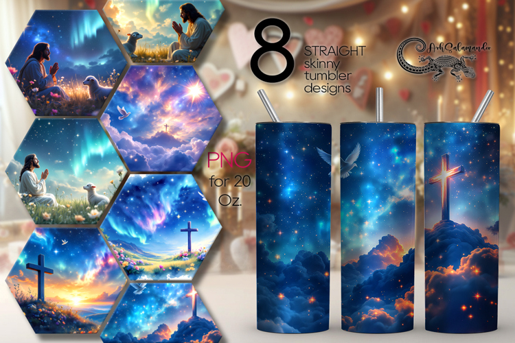 Faith | Christian Skinny tumbler sublimation design bundle example image 1