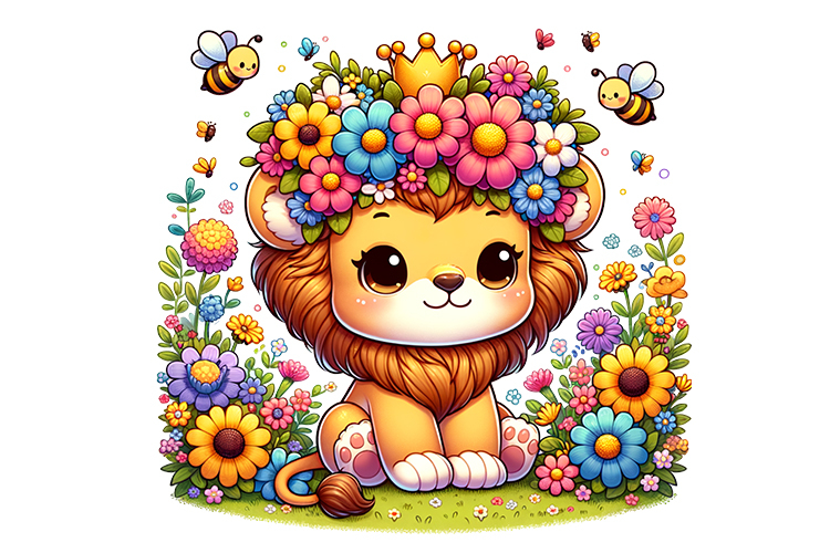 Cute Lion Clipart Image 20
