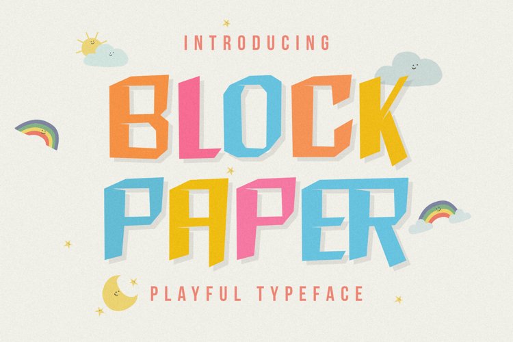 Block Paper - Playful Typeface