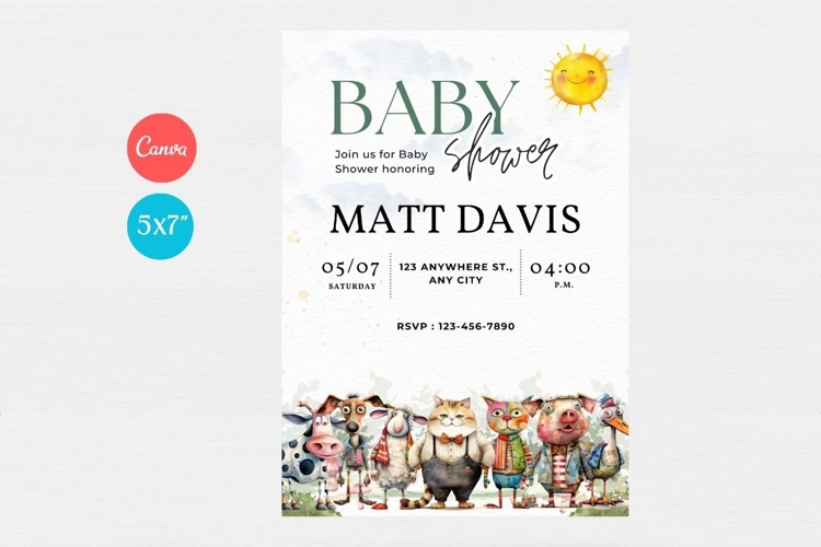 Baby Shower Invitation Template 299
