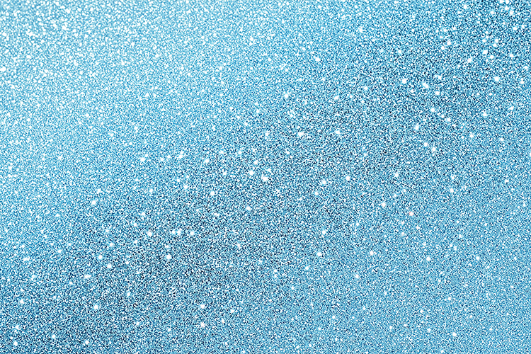 A sparkling blue background with glitter and shimmer