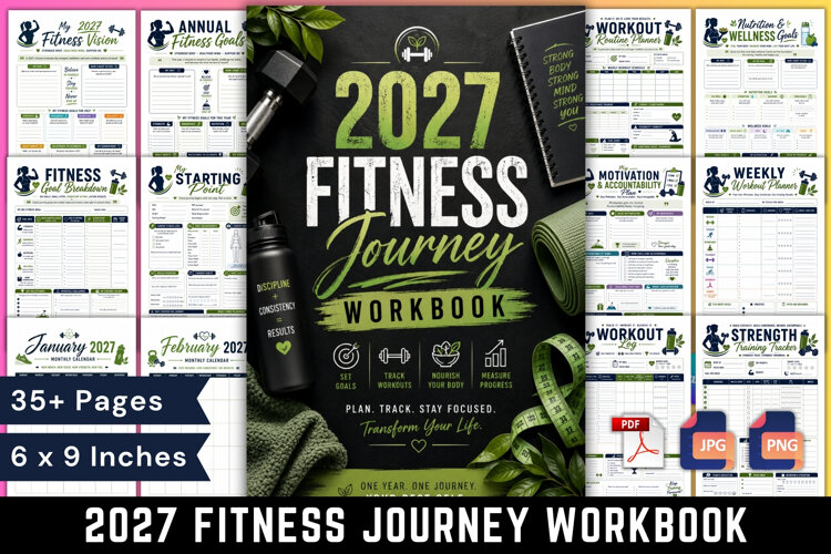 2027 Fitness Journey Workbook example image 1