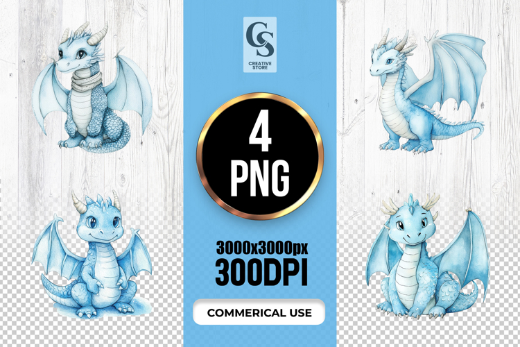 Cute Dragon Clipart Image 14