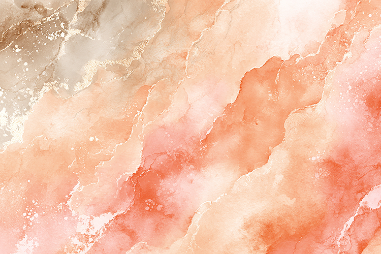 Painting with shades of pink, orange, and white hues