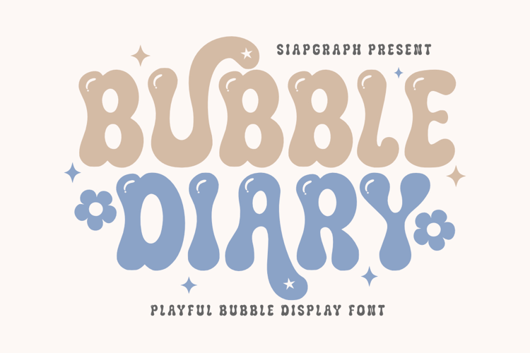 Bubble Diary - Playful Bubble Display Font