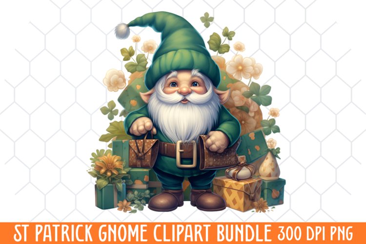 St Patricks gnome Clipart, St. Patricks Day Clipart