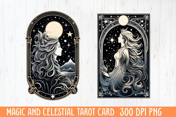 Magic And Celestial Tarot Card