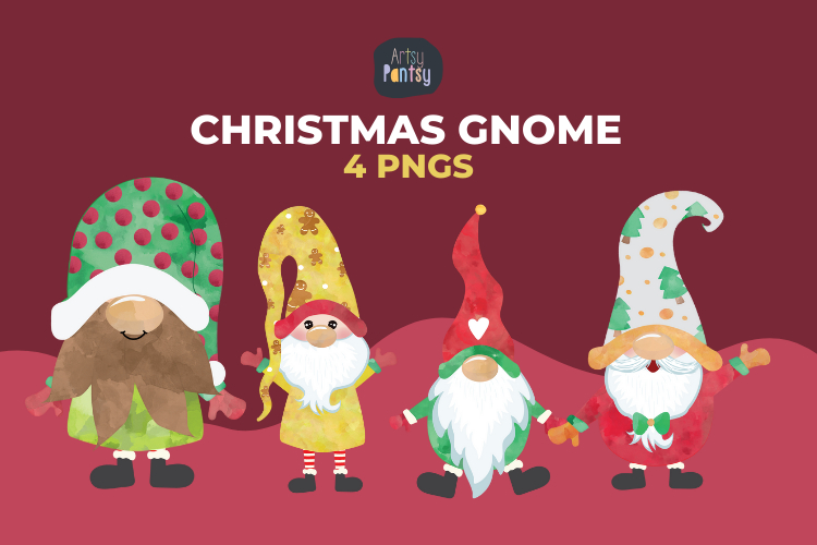 Christmas Gnomes Clipart