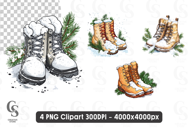 Hiking Boots Clipart Image 18